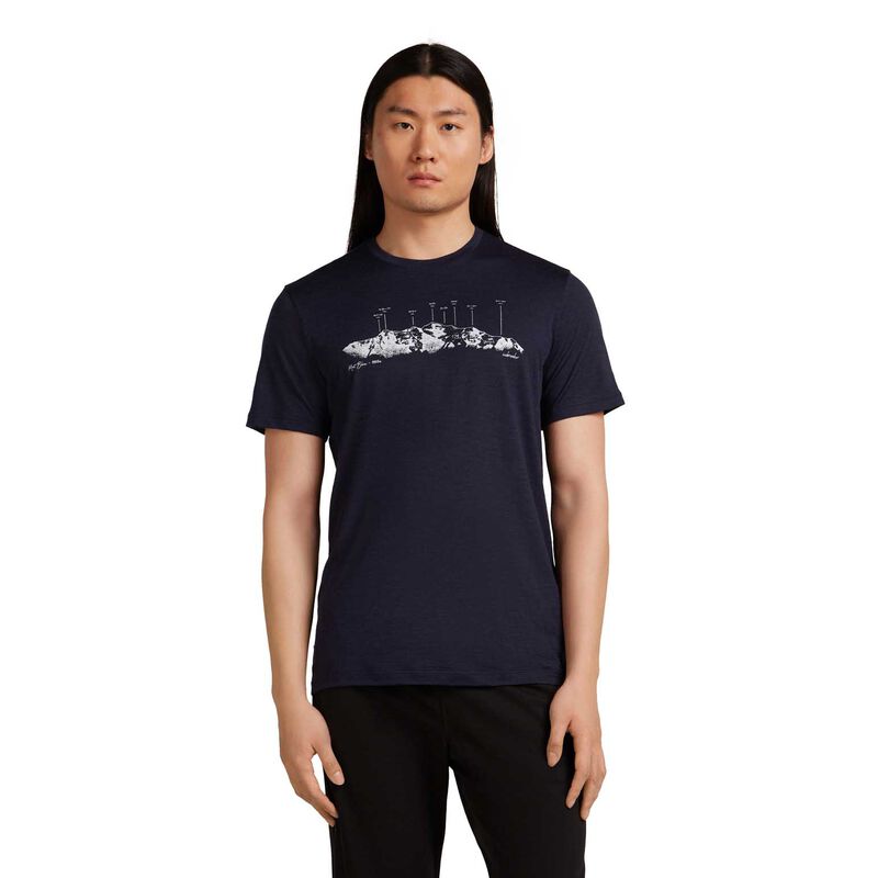 Icebreaker M Merino 150 Tech Lite SS Tee The Peaks image number 6